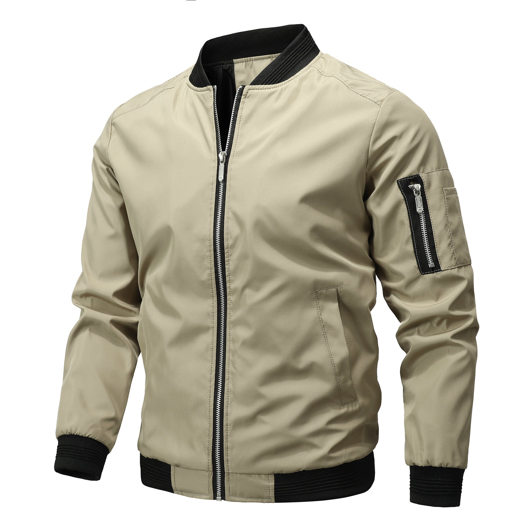 Men's Slim-Fit Bomber Jacket | Lightweight Spring Autumn Coat S–3XL