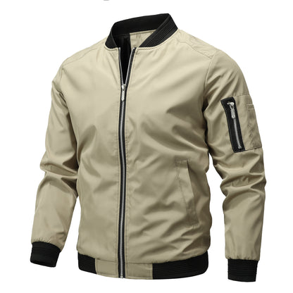 Men's Slim-Fit Bomber Jacket | Lightweight Spring Autumn Coat S–3XL
