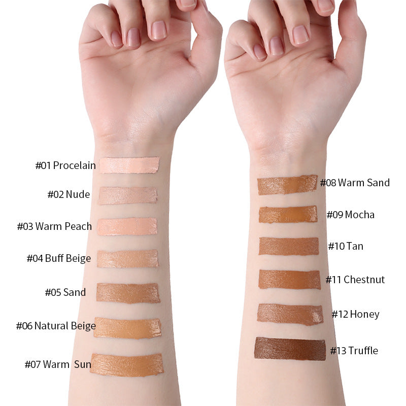 Oil-Control Liquid Foundation & Concealer – 13 Shades, Multi-Pack