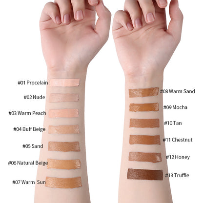 Oil-Control Liquid Foundation & Concealer – 13 Shades, Multi-Pack