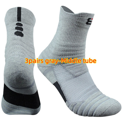 Unisex Cotton Socks Short & Mid Tube – Black White Grey Multi-Pack