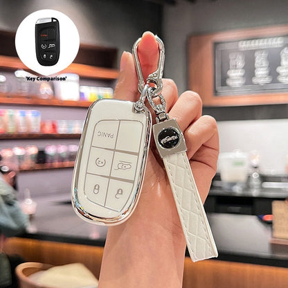 Shell TPU Car Key Cover | 5-Button Smart Key Case | JP Collections