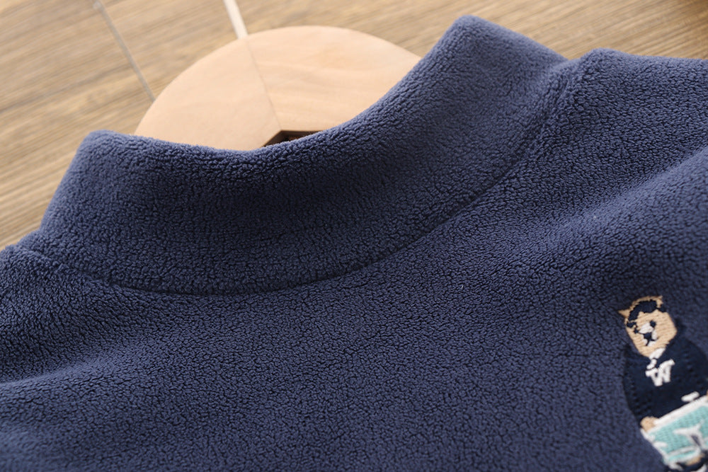 Kids Long Sleeve Base Layer Top – Soft Polyester Pullover
