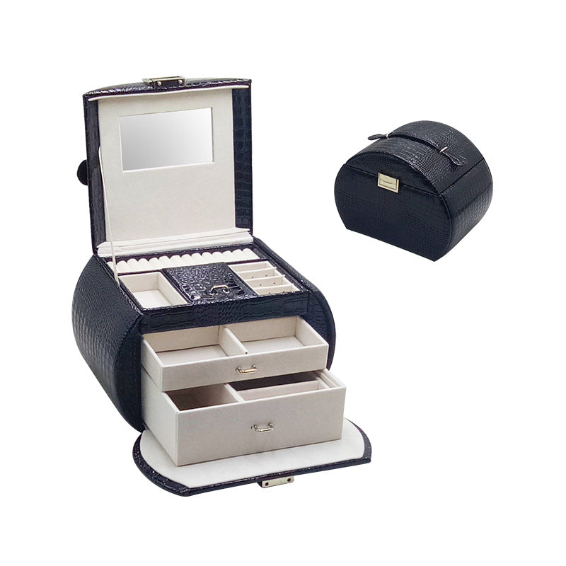Luxury Leather Jewellery Box – Hard Case Organiser, 7 Colours