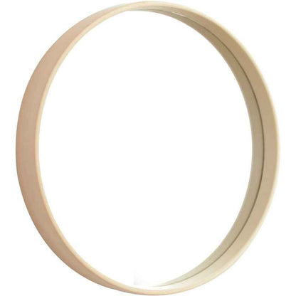 Solid Wood Round Wall Mirror – Natural Log Finish Hanging Mirror for Bathroom & Bedroom