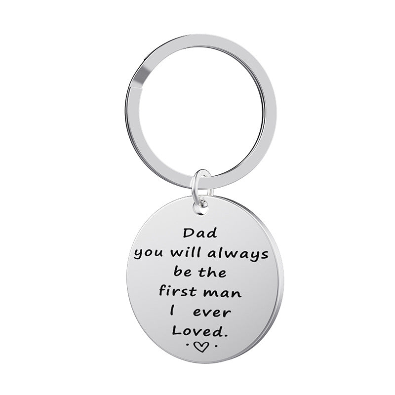 Thanksgiving Father Titanium Steel Keychain | Dad Gift | JP Collections