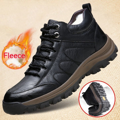 Men's PU Leather Casual Lace-Up Shoes - Business Leisure Travel Outdoor