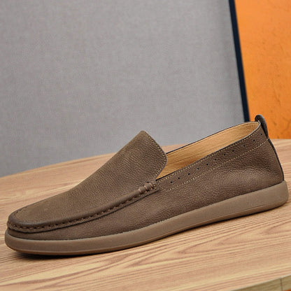 Men's Genuine Leather Slip-On Casual Shoes | EU 38-44
