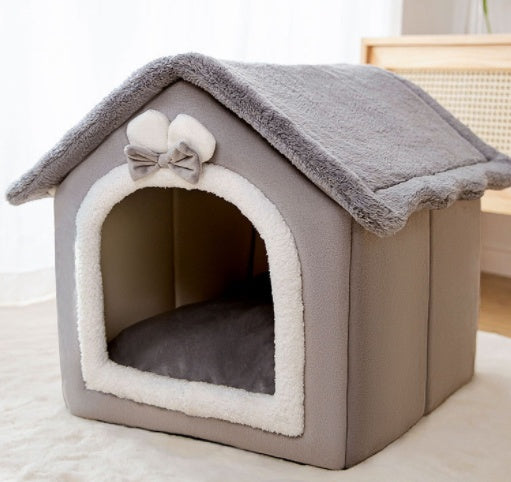 Foldable Enclosed Pet Cave Bed – Warm Kennel for Dogs & Cats | 13 Designs | S, M & L