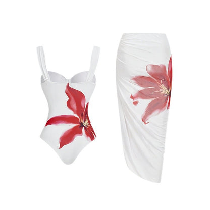 Women's Floral Print Sling Swimsuit | One-Piece Sheath | S–XL