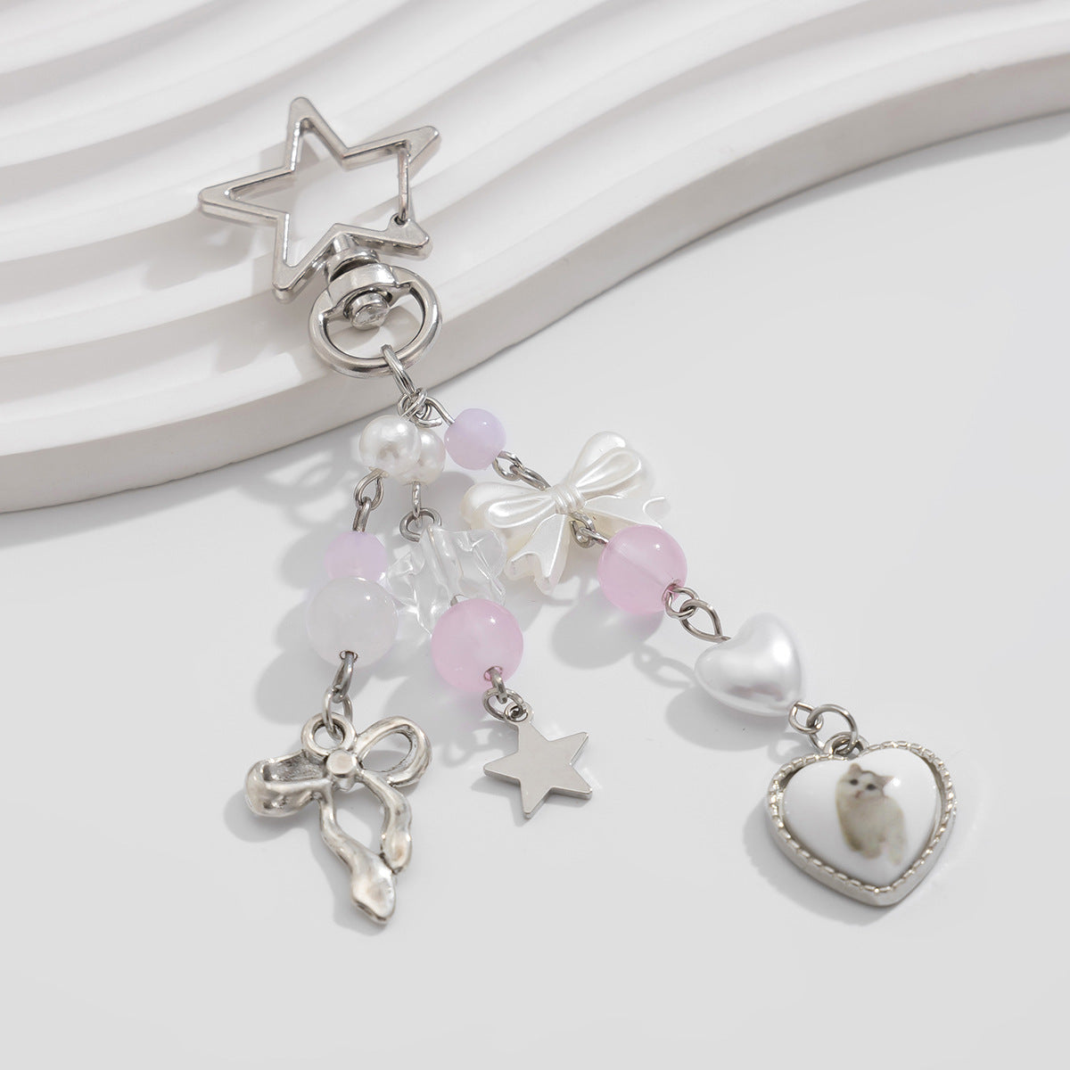 Strawberry & Fruit Charm Keychain | Cute Gift