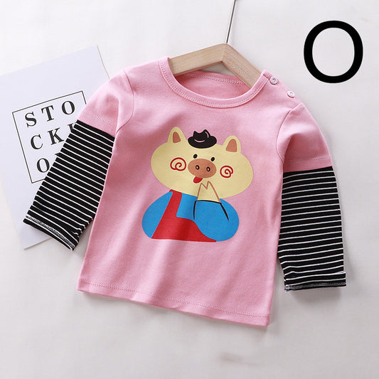 Kids Unisex Cotton Long Sleeve Print T-Shirt – 4 Designs