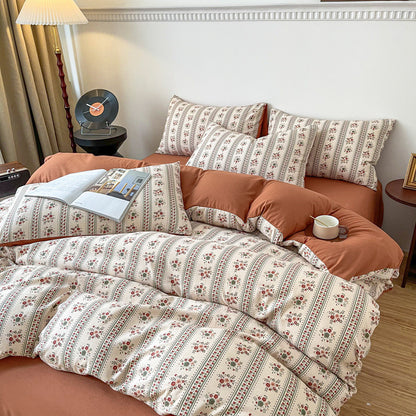 Jacquard Cotton Linen Bedding Set | 12+ Designs