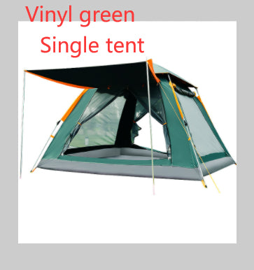 3-Person Beach & Camping Tent – Silver-Coated T210 Waterproof Quick-Pitch Tent with Optional Ground Mat
