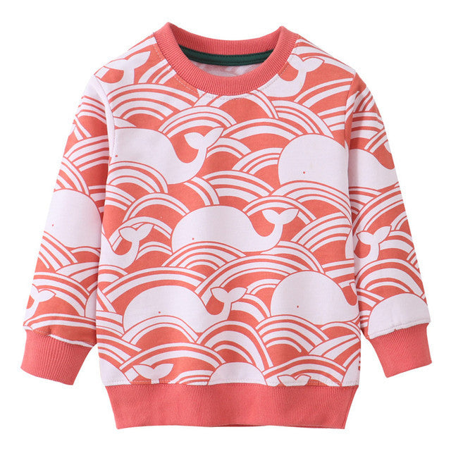 Children's Embossed Cotton Cartoon Sweatshirt | Boys & Girls | Age 2-7