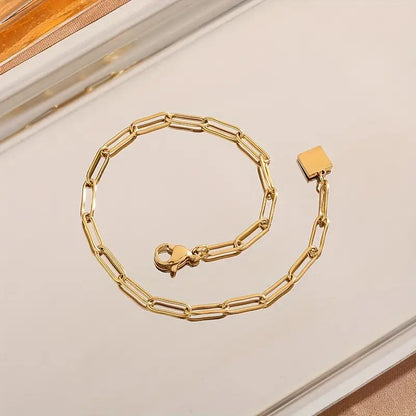 Geometric Line Titanium Steel Bracelet