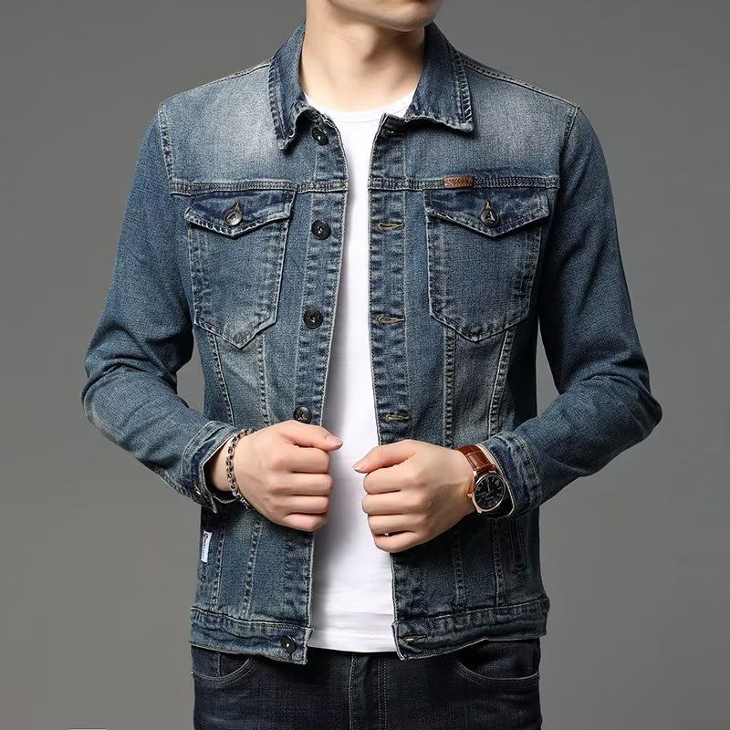 Men's Slim-Fit Denim Jacket | Cotton-Lined Casual Outerwear M–4XL