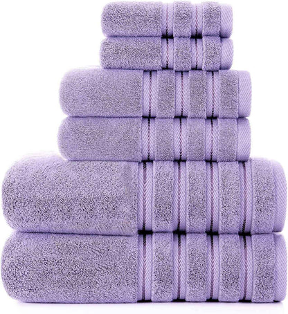 Long Staple Cotton Towel Set – Absorbent 3-Piece Bath Towel Bundle