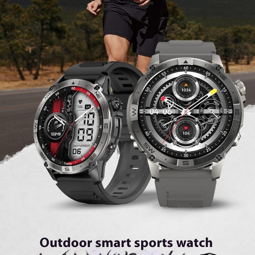 AMOLED GPS NFC Smartwatch – Bluetooth Calling, Heart Rate & Blood Oxygen