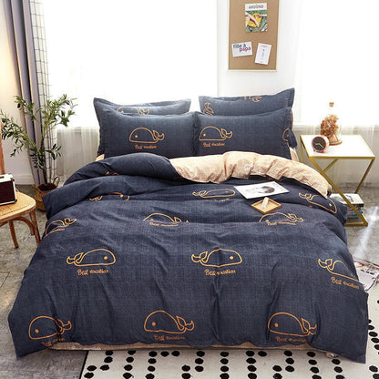 Printed Cotton Duvet Cover | Single, Double & King Sizes