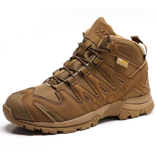 Men's Waterproof Tactical Military Boots | Mid-Top Combat