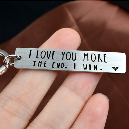 Stainless Steel Rectangular Keychain | Mirror & Brushed Finish | Unisex