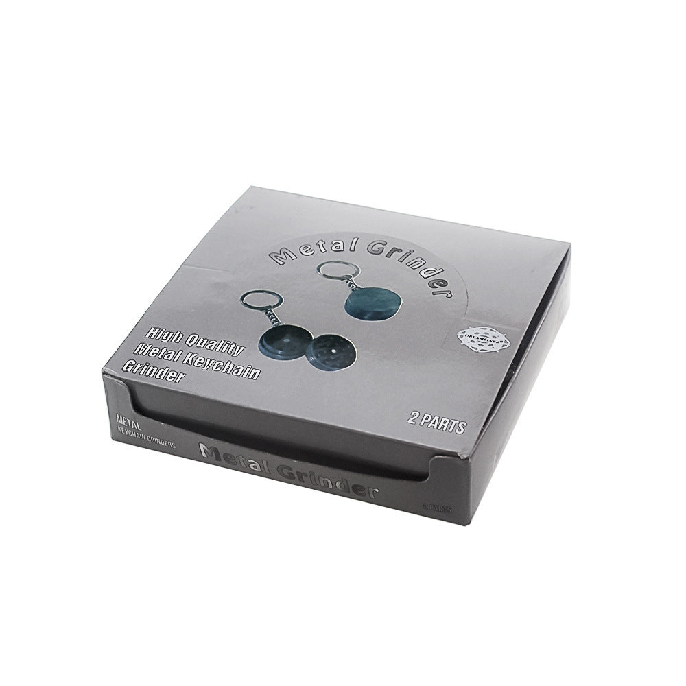 Zinc Alloy Magnetic Grinder Keychain | Compact 30mm Herb Grinder