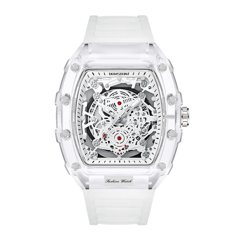 Men's Transparent Quartz Watch | 6 Colours | Matching Dial & Strap