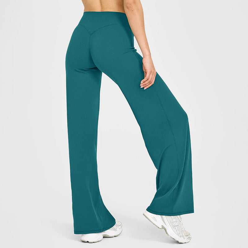 Women's High-Waist Straight-Leg Yoga Pants | Lengthened | 12 Colours