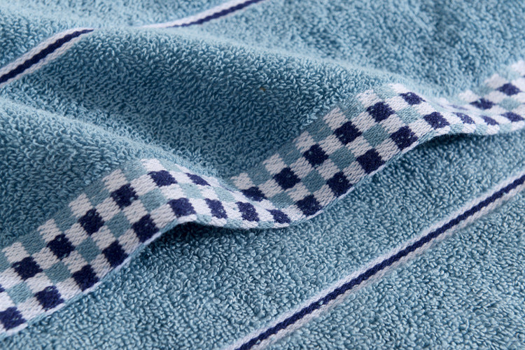 Houndstooth Cotton Face Towel | Soft & Absorbent