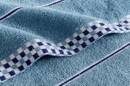 Houndstooth Cotton Face Towel | Soft & Absorbent