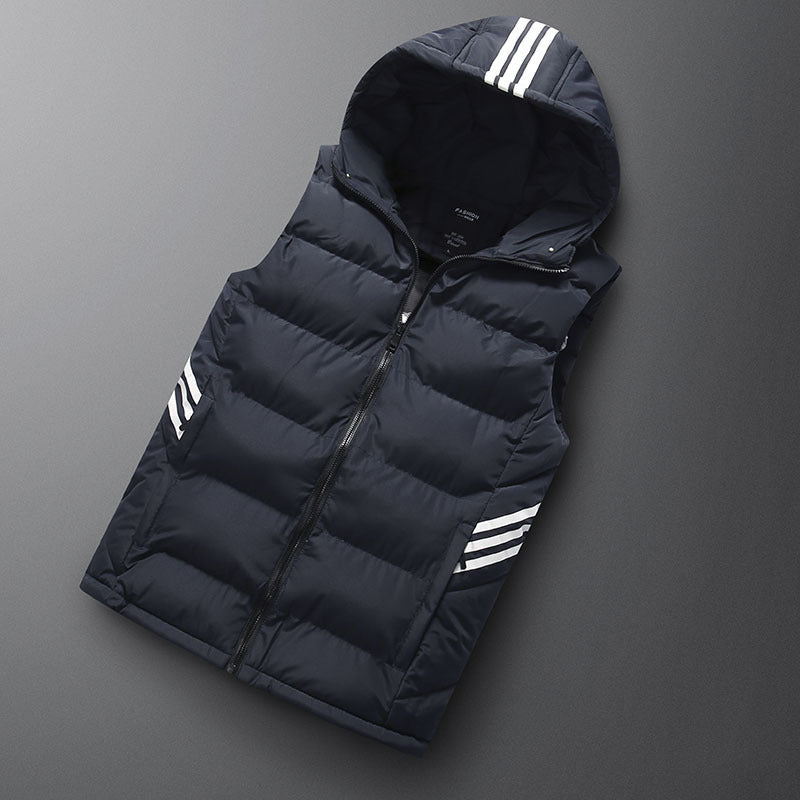 Men's Hooded Down Jacket Loose Fit Plus Size M–6XL