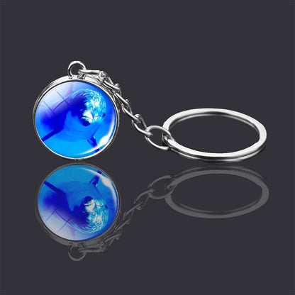 Animal Glass Ball Keychain | Double-Sided Design | 23 Animals
