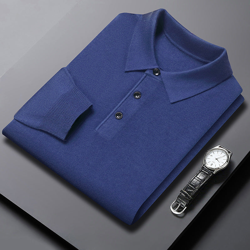 Men's Polo Neck Knitted Sweater | 10 Colours