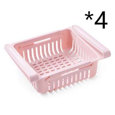 Stretchable Fridge Storage Basket Organiser