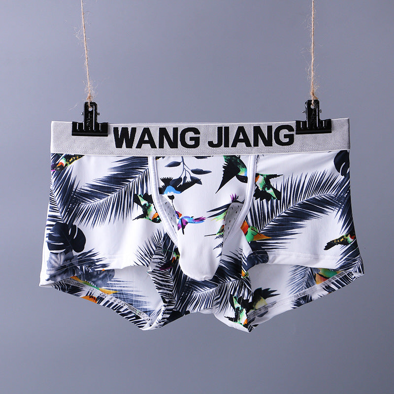 Men's Ice Silk Printed Boxer Briefs – Soft Nylon Knit Underwear 20 Designs