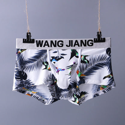 Men's Ice Silk Printed Boxer Briefs – Soft Nylon Knit Underwear 20 Designs
