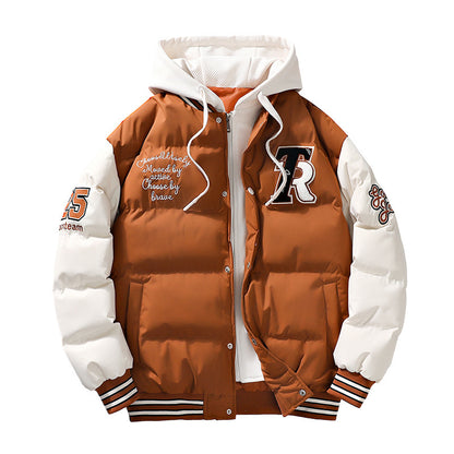 Men's Padded Puffer Jacket - Casual Winter Coat