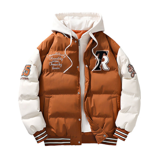 Men's Padded Puffer Jacket - Casual Winter Coat