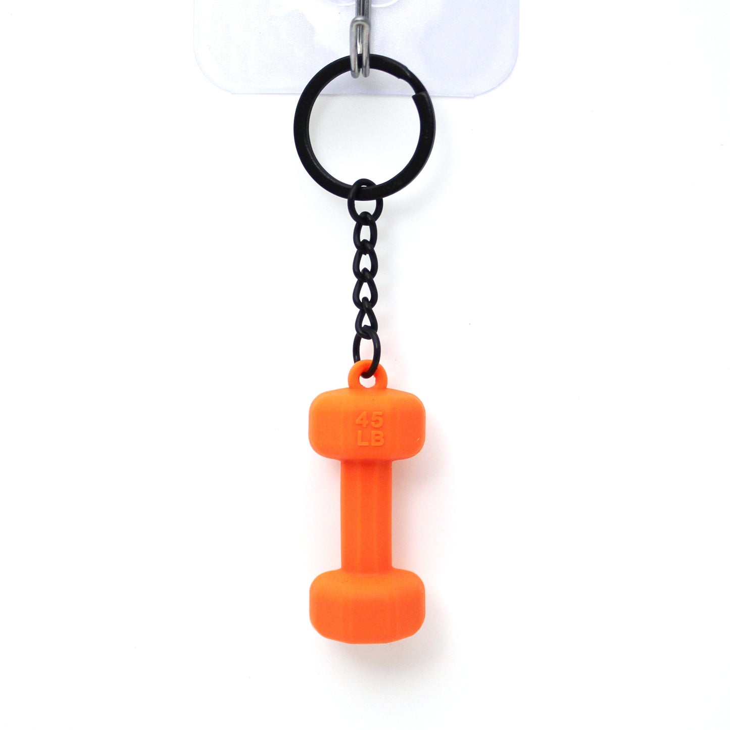 Rubber Dumbbell Keychain | Novelty Gym Charm | 10 Colours