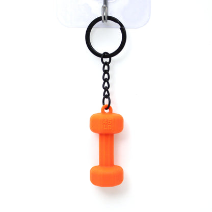 Rubber Dumbbell Keychain | Novelty Gym Charm | 10 Colours