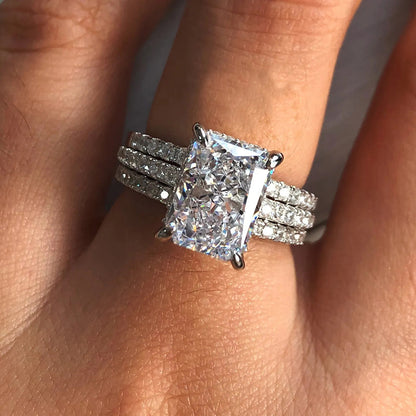 Diamond-Style Copper Ring Set | Electroplated Gold & Silver Stacking Rings