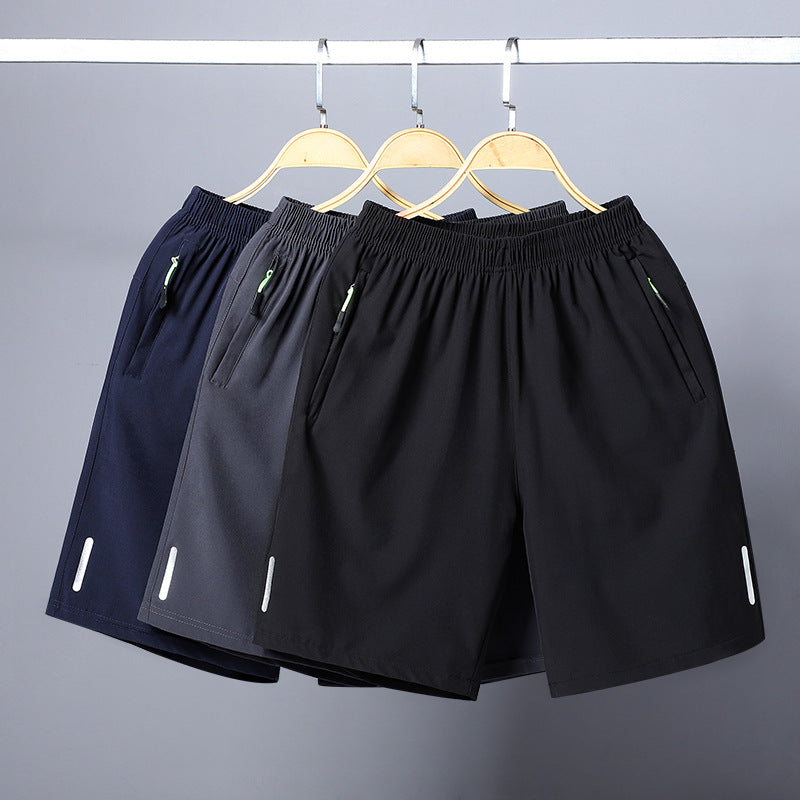 Men's Zip-Pocket Casual Sports Shorts