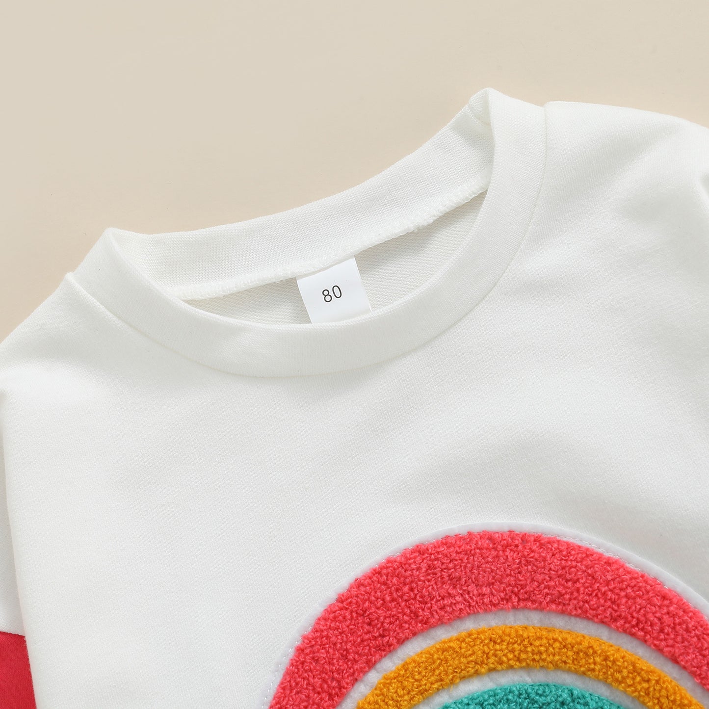 Children's Rainbow Contrast Panel Long Sleeve T-Shirt – Class A