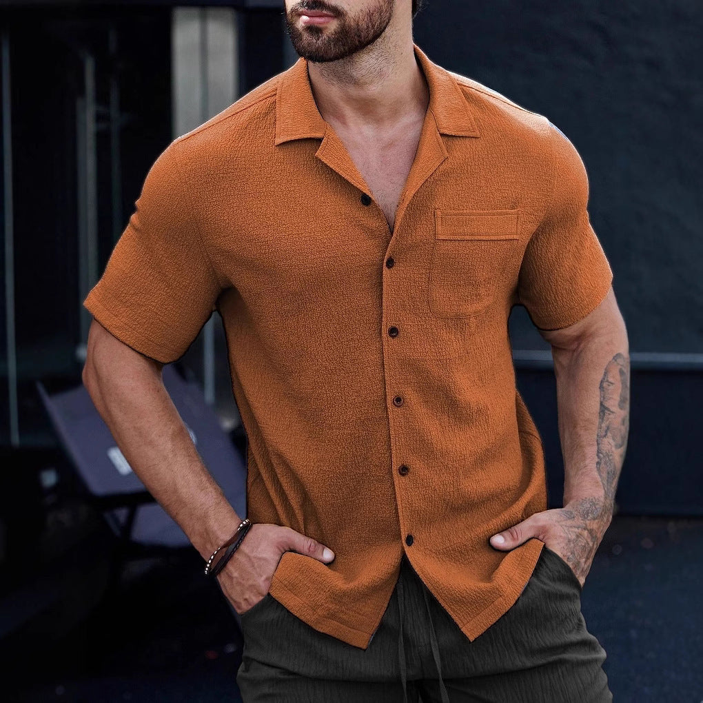 Men's Wrinkle-Resistant Short Sleeve Shirt | Business Casual
