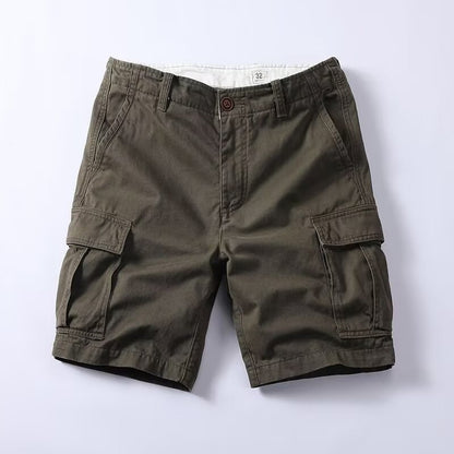 Men's Combed Cotton Cargo Shorts | Relaxed Fit Multi-Pocket S-4XL