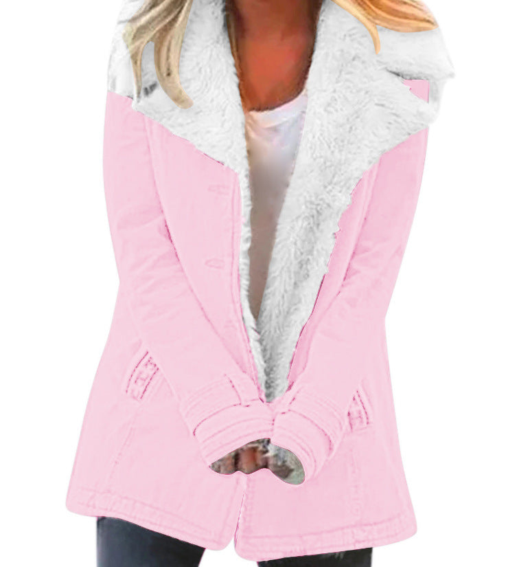 Women's Fleece-Lined Padded Jacket | 13 Colours, Sizes S–5XL