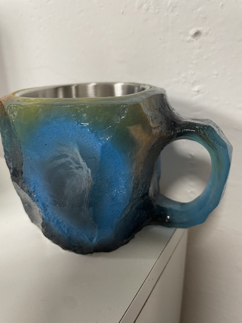 400ml Mineral Crystal-Effect Resin Coffee Mug