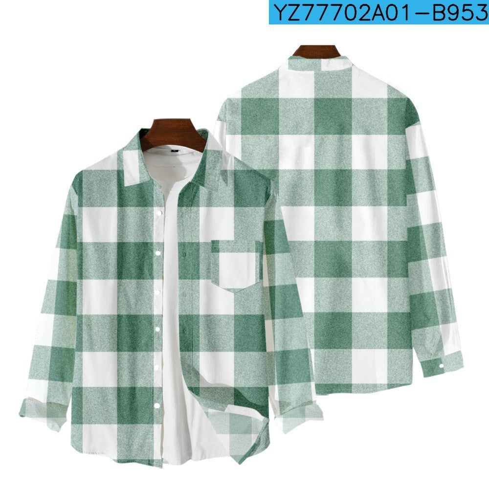 Men's Graphic Print Pullover Shirt – Relaxed Loose Fit | S–6XL