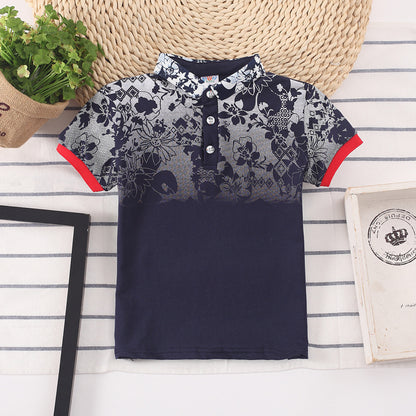 Boys' Short Sleeve Cotton Polo Shirt | Moisture Wicking Kids Top